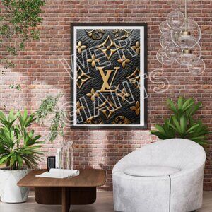 Luxury Louis Vuitton Golden Collection 24x36 Art Print